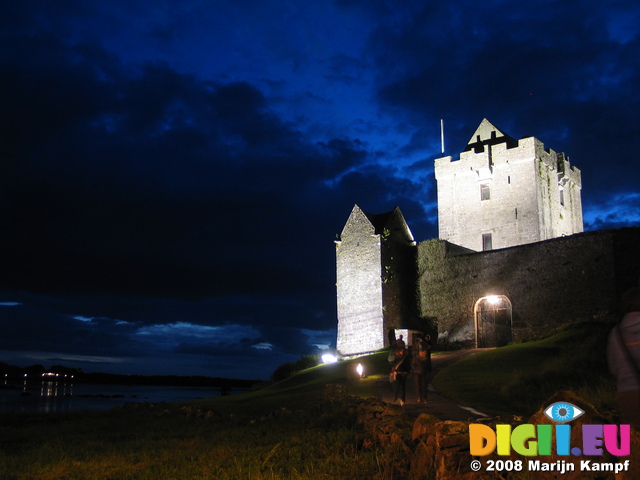 27025 Dunguaire Castle by night